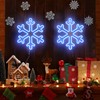 Enhon Christmas Neon Snowflake Light, 12 Inch Giant Snowflake Lights,