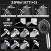 High Pressure Shower Head with Handheld, Upgrade Rain Shower Heads