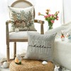 Artoid Mode Bunny Rabbits Eggs Eucalyptus Leaves Happy Easter Cushion