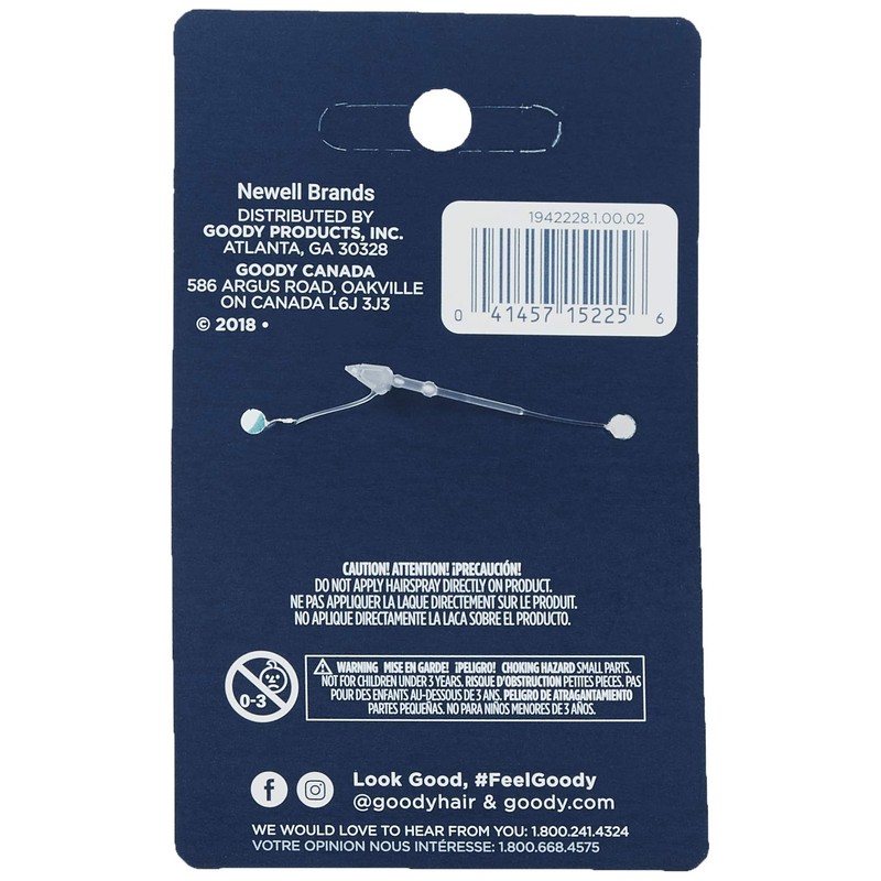 Goody Ouchless No Metal Hair Elastics, Brooke, 2 mm, 36