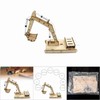 Manual DIY Model Toy Hydraulic Wooden Excavator Assembly Model Set