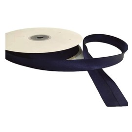20mm Satin Bias Binding Bias Tape for Piping Hemming Binding Seams Finishing Raw Edges Variations of Color for DIY Garment and Trimming Sewing Apparel Decoration (Navy Blue, 5Meter)