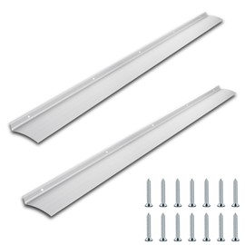 Door Rain Drip Guard, Aluminum Door Drip Cap Door Rain Guard, 40 Inch Drip Edge Flashing Door Rain Deflector Rain Diverter, Door and Window Rain Guards House, 2 Pcs