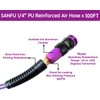 SANFU Polyurethane(PU) Air Hose 1/4-Inch x 100ft Reinforced, lightweight, Flexible,