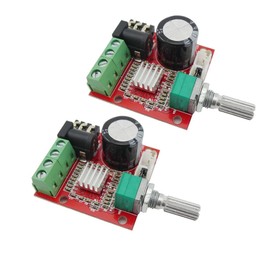Aihasd 12 V Mini Hi-Fi PAM8610 Audio Stereo Amplifier 2X10 W Dual Channel D Class Module