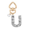 PATIKIL Alphabet Initial Letter Keychain, Cute Heart Crystal Keychains Car