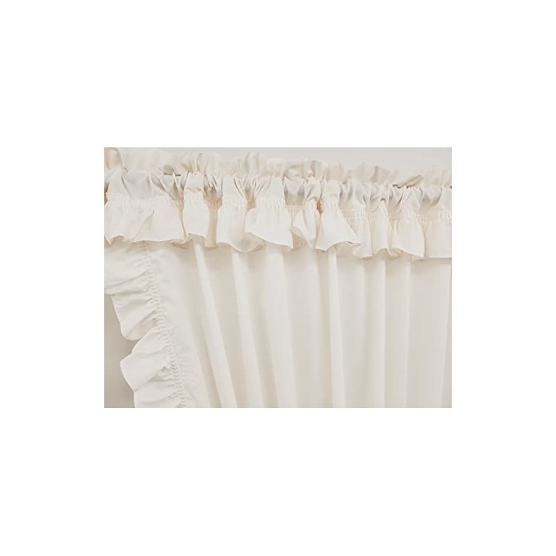 The_Curtain_Shop Classic Ruffle 24 Tier Pair Natural