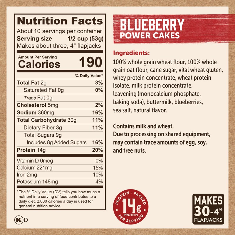 Kodiak Cakes Power Cakes Protein Pancake Mix & Waffle Mix