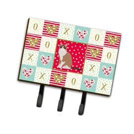 Caroline's Treasures CK5792TH68 Snowshoe #2 Cat Love Leash or Key Holder, Wall Hooks, Key Hooks Holder, Coat Rack Wall Mount, Coat Hooks, Hooks for Hanging Keys, Towels, Aprons, Leashes,