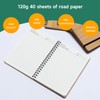 CWUINT 4 Set Lined Bamboo Journal Notebook,80 Pages,5.3”*7.2”,Hardcover Executive Notebooks,Daily