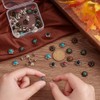 AHANDMAKER 40 Sets 8 Style Coin Screw Rivets Decorative Buckle