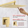 POP SANITARYWARE Shower Faucet Set Brushed Gold Bathroom Rainfall 10