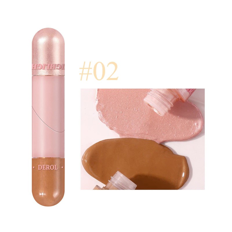 2-in-1 Contour Pen with Two Ends, Contour Stick, Easy to