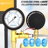MEANLIN MEASURE 0~100Psi Stainless Steel Liquid Filled Pressure Gauge 1/4"