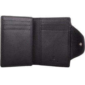 Valita Women's Slim Line Soft Leather Wallet with RFID Protection for Credit Cards, black