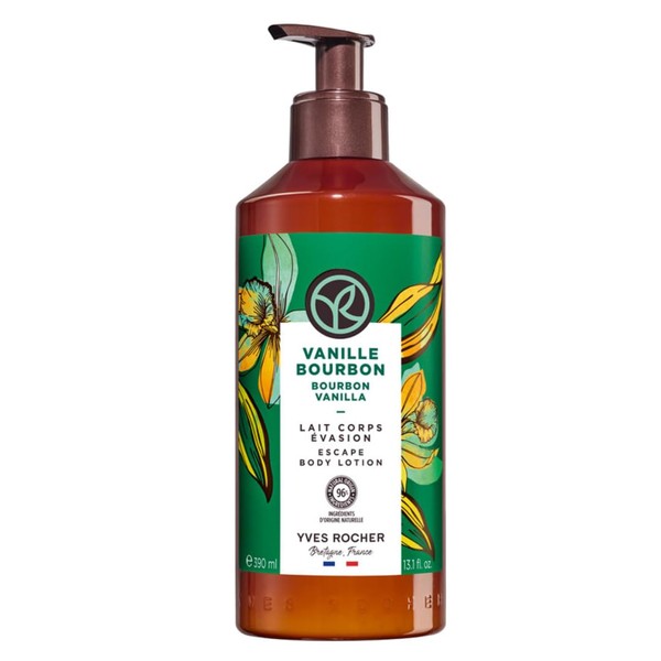 Yves Rocher Loción de leche corporal de vainilla estimulante -