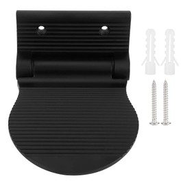 Shipenophy Foot Rest Wall Mount Space Aluminum Non Slip Foot Pedal for Hallway Entryway Bathroom for Shaving Legs Shower Combo Set(Black)
