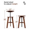 DJAR Wooden Drafting Stool, Beech Wood, Artist Stool Chair with