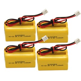 GLESOURCE (4 Pack 4.8v 1100mAh Compatible for MAG93NC487 BL93NC487 Lithonia ELB B006 Lithonia ELBB006 ELBCS06 ELB-CS06 Emergency/Exit Light Sign