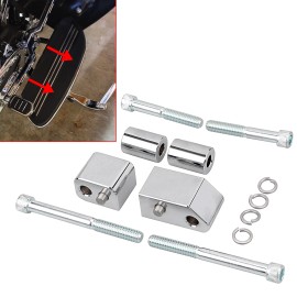 Unbranded 1-1/4'' Chrome Driver Floorboard Extension Kit For Harley Road King FL Trikes