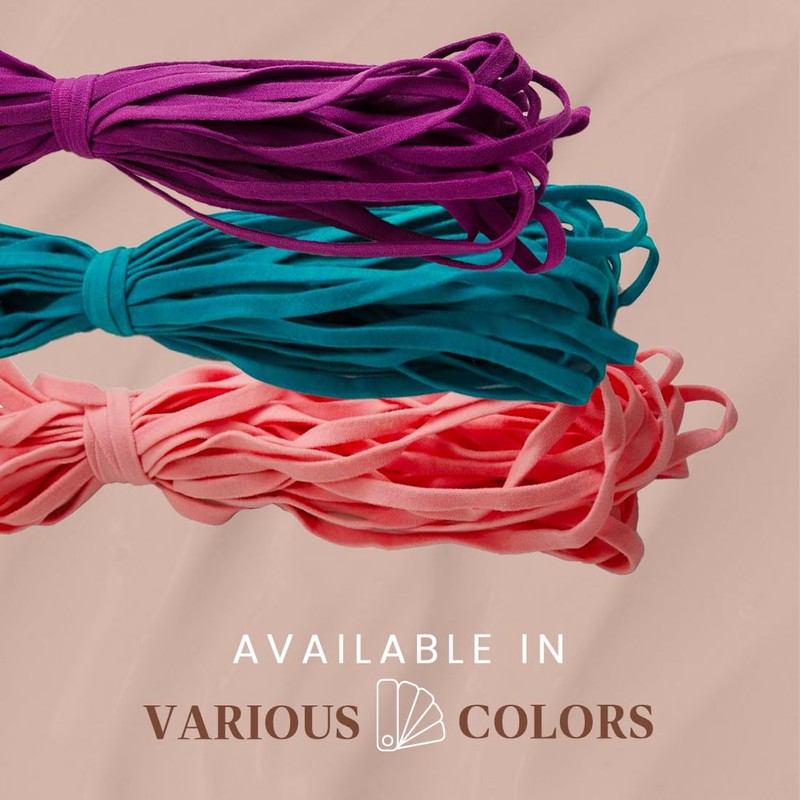 Trims by The Yard 1/4" Ultra Soft Knit Elastic Band,