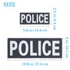 Police Patch Reflective Police Patch Back Removable Sheriff Patch with
