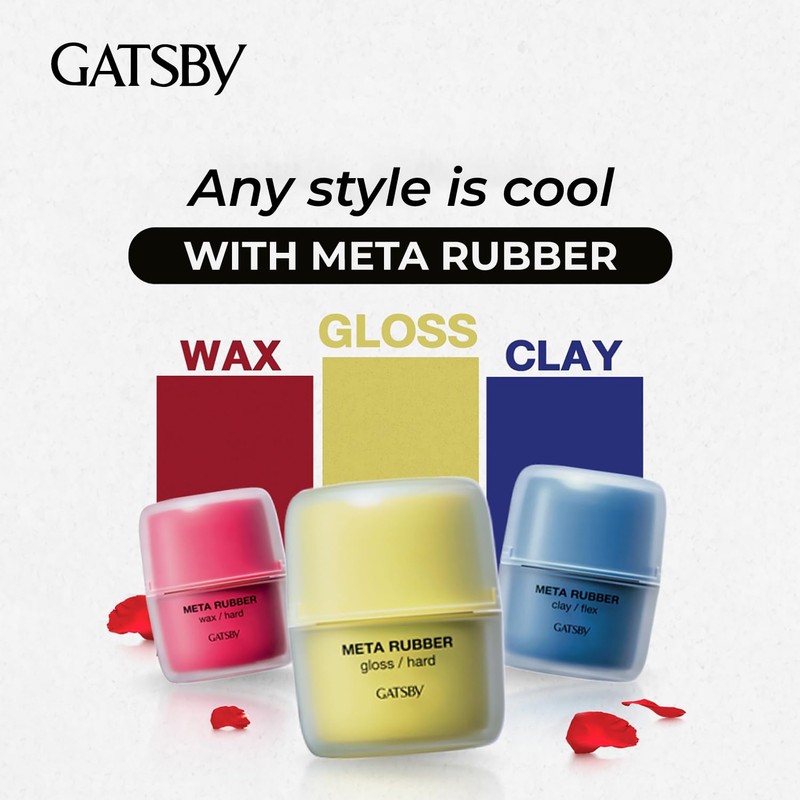 GATSBY(ギャツビー) Meta Rubber Clay Flex [Men's Hair Wax Matte Hard]