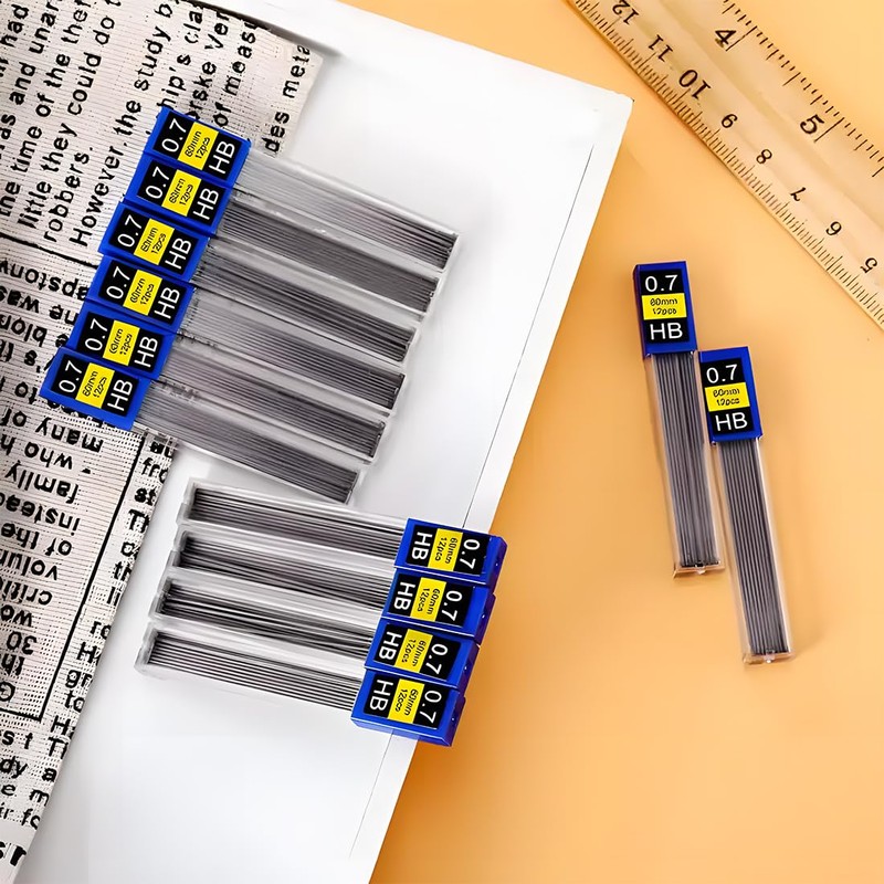 XPEX 120pcs 0.7mm Leads Automatic Pencil Leads Automatic Replacement Pencil