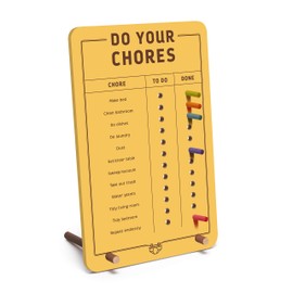 Knock Knock Do Your Chores Desktop Pegboard
