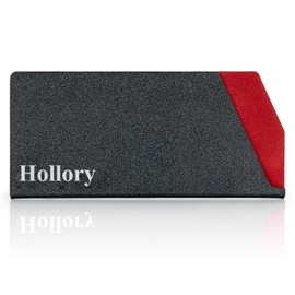 Hollory Kitchen Knife Guards, Universal Blade Covers, Abs Plastic BPA-Free Blade Protector with Velvet Lining, Professional Kitchen Knife Storage Solution for Home Cooks, Black