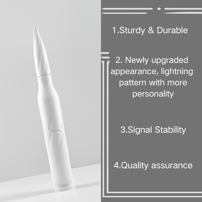 Medduw 5.5 inch White Bullet Antenna Replacement for Ford F150