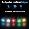 YACSEJAO 6mm LED Metal Indicator Light 5 Pcs 12V Red/Yellow/Blue/Green/White