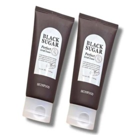 skin food [Beauty Nara] Skinfood Black Sugar Perfect Scrub Foam 180ml x 2 / [뷰티나라] 스킨푸드 블랙 슈가 퍼펙트 스크럽 폼 180ml 2개