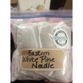 Homemade 25 Pc Lot: Organic Eastern White Pine Needle Tea Bags Suramin Fresh Harvest Tree