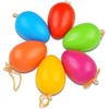 Plastic Eggs Colourful 4.5 x 6 cm Pack of 12