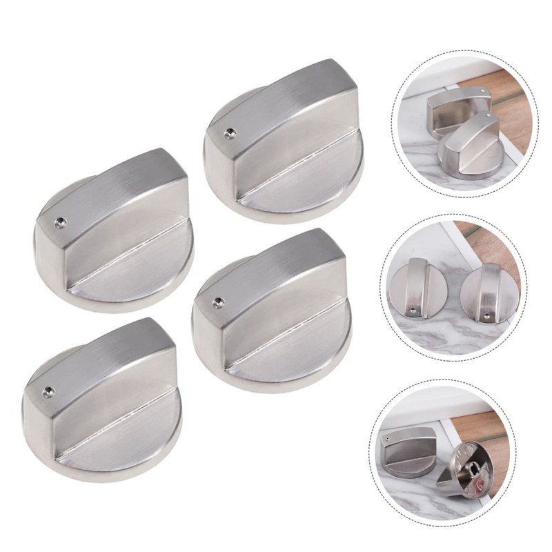 DOITOOL 4pcs Gas Stove Control Knobs Replacement Off Function Compact