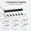 Subay Pedicure Foot Rest, 6-Height Adjustable, Foldable Non-Slip Foot Stand