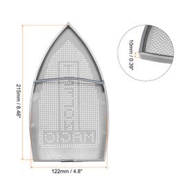 sourcing map Iron Cover Non Stick Iron Shoe Aluminum Electric Iron Assistant Tool Iron Sole Plate Accessory Ironing Protector Fits Smaller Than 215mm(Length) x 122mm(Width)