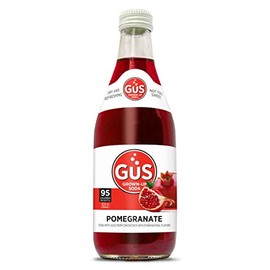 GuS Grown-Up Soda | Lightly Sweetened Sodas with Real Juices | 12 Fl Oz (Pack of 24) (Pomegranate)