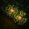 JJGoo Outdoor Solar Lights Firework, 2 Pack 120 LEDs Waterproof