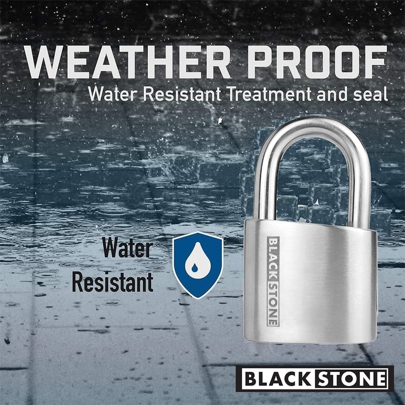 Blackstone Anti-Theft Loud 130db Alarm Padlock Weather Proof Heavy Duty