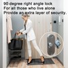 Sliding Door Lock 90 Degree Movable Door Right Angle Buckle