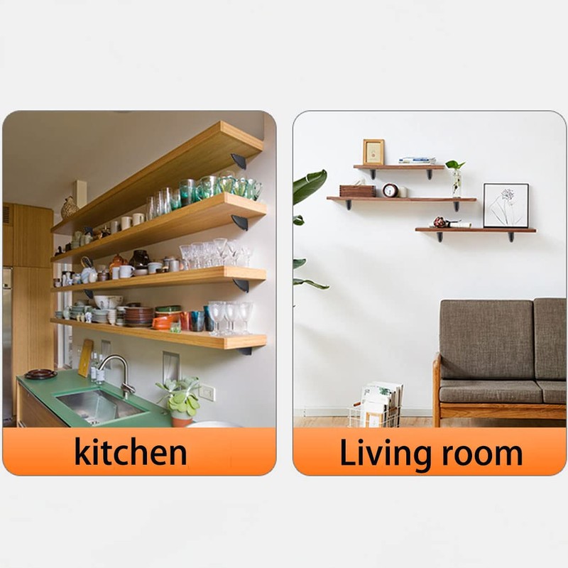 Glass Shelf Brackets Adjustable ,2PCS Glass Shelf Mounting Brackets Glass