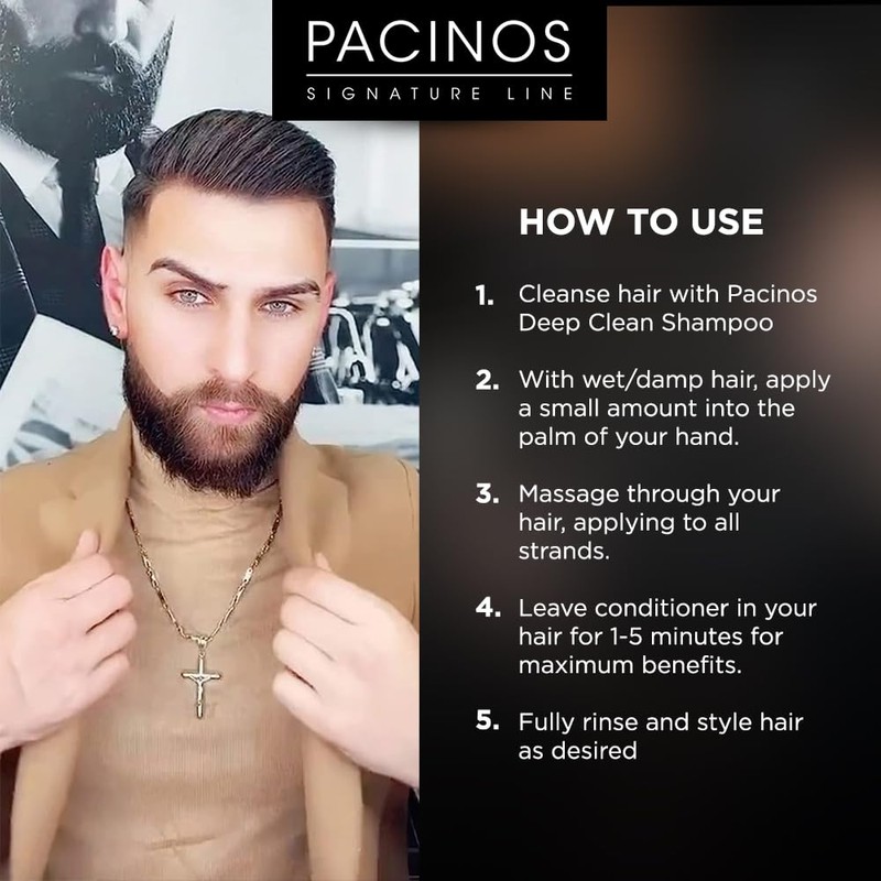 Pacinos Conditioner - Moisturize & Control Frizz - Water Based