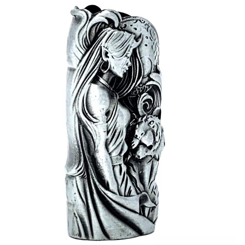 BIC Myth Luna Moon Tiger Metal Lighter Case Cover Sleeve
