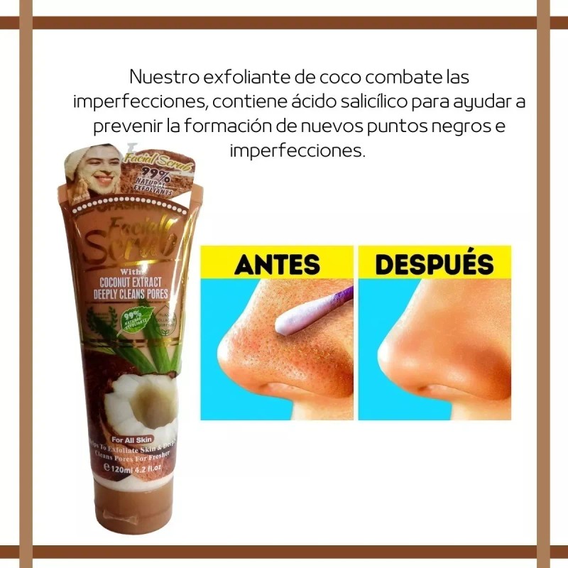Wokali Exfoliante Facial Coco Elimina Impurezas 120ml