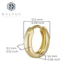 NKlaus Single 333 8 Carat Gold Yellow Gold Hinged Hoop