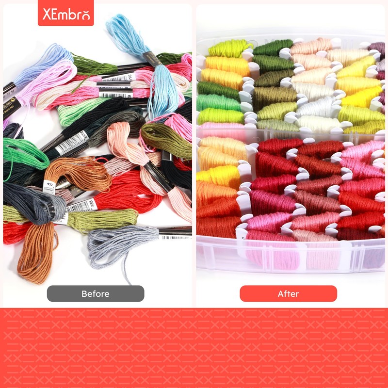 XEmbro Electric Embroidery Floss Bobbin Winder - Beech Embroidery Floss