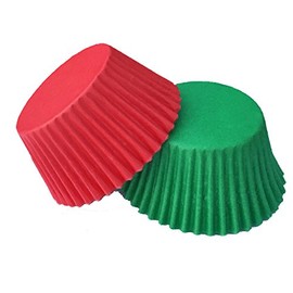 12 Christmas Red and 12 Green Muffin / Cupcake Cases- Excellent Quality!