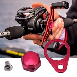 LeftRight Handle Locking Plate Screw Nut Fishing Handle Locking Plate Screw Nut, Fishing Handle Locking Plate Screws Nut Reel Replacement Parts (red Left Hand)